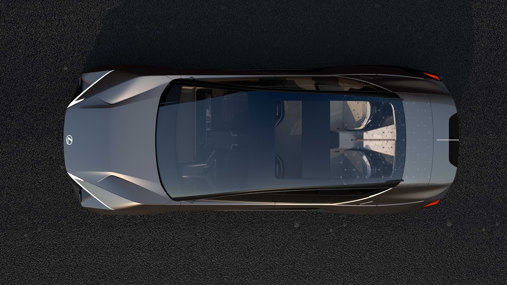 Top view of a car.